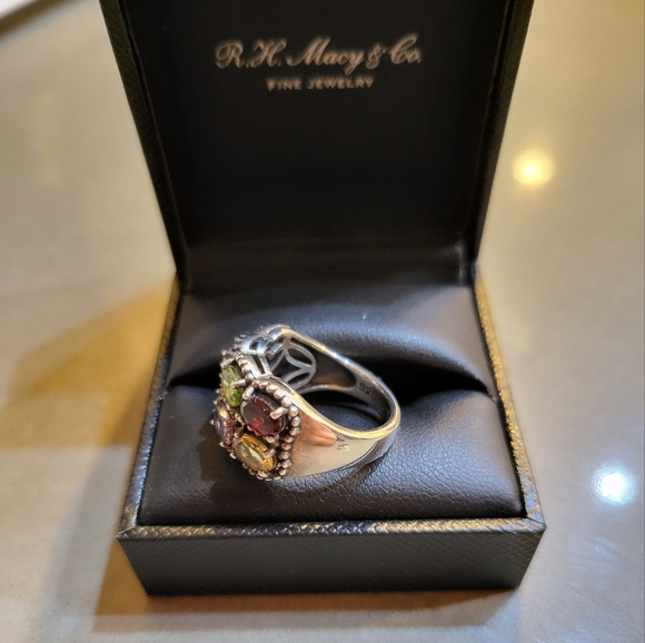 Effy Double Row Multicolor Oval GemStone Ring - Picture 3 of 9